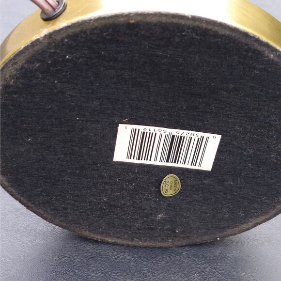 Vintage Table Lamp Brass Base Frosted Glass Shade  15" - Picture 6 of 10